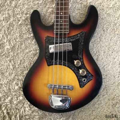 Norma EG-460-1B Bass Guitar 1970s Sunburst in Original Box image 6