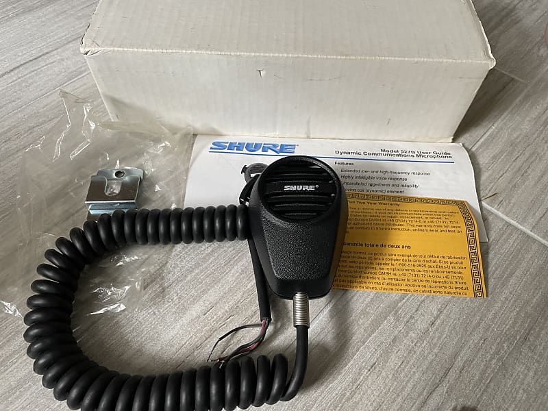 Shure 527B Microphone 2-Way Ham Radio Pro Audio Handheld Mic NOS