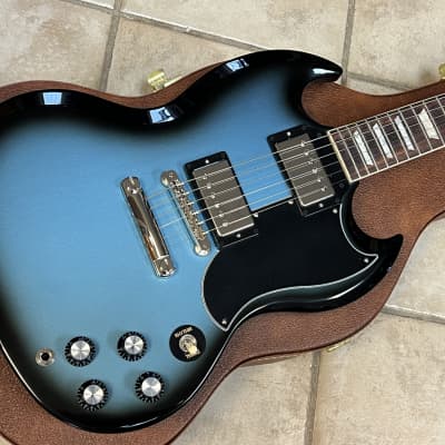 2023 Gibson USA SG Standard '61 Stop Bar Pelham Blue Burst image 1