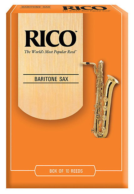 Rico Baritone Saxophone Reeds, Strength 3.0, 10-pack image 1