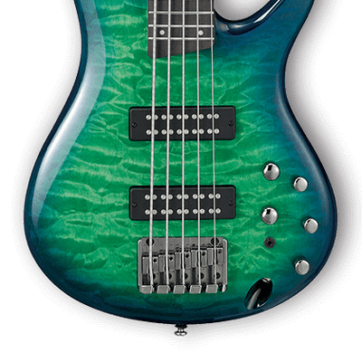 Ibanez SR405EQM 5-String Bass Surreal Blue Burst for sale