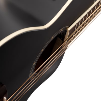 ORTEGA D7CE-SBK-4 Acoustic Bass 4-Str. ortega Cutaway, Mahagoni/Fichte image 5