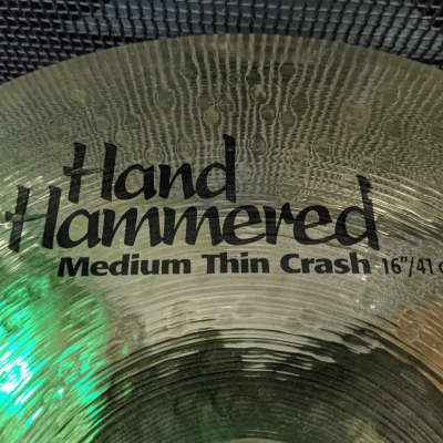 New! Sabian 16" Brilliant Finish HH Medium Thin Crash Cymbal - Never Displayed! image 2