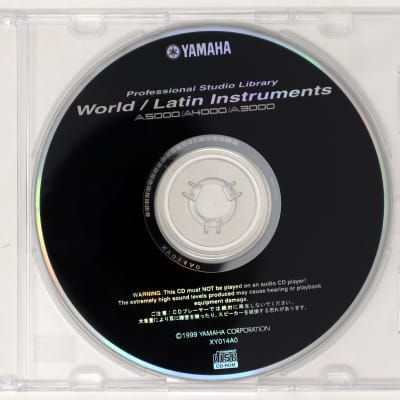 Yamaha Professional Studio Library World/Latin Instruments A5000/A4000/A3000 Sample Library/Sound Library/Sampling CD 1990s