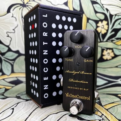 Reverb.com listing, price, conditions, and images for one-control-anodized-brown-distortion