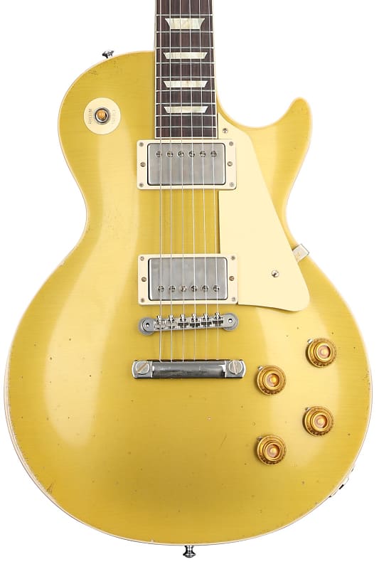 Gibson Custom 1957 Les Paul Goldtop Darkback Reissue Electric Guitar - Murphy Lab Light Aged Double Gold image 1