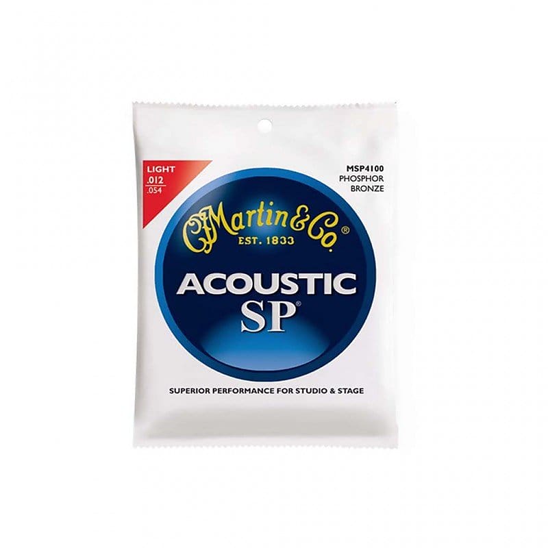 Cordiera Per Chitarra Acustica Martin Msp4100 Phosphor Bronze Reverb