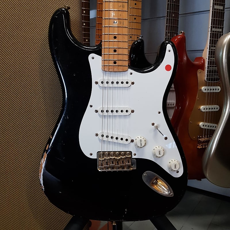 Fender   Custom Shop 56 Stratocaster Relic Mn Black image 1