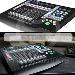 PreSonus FaderPort 8 8-channel Mix Production Controller & Samson Meteor Mic USB Studio Mic + Samson SR350 Headphones + More image 2