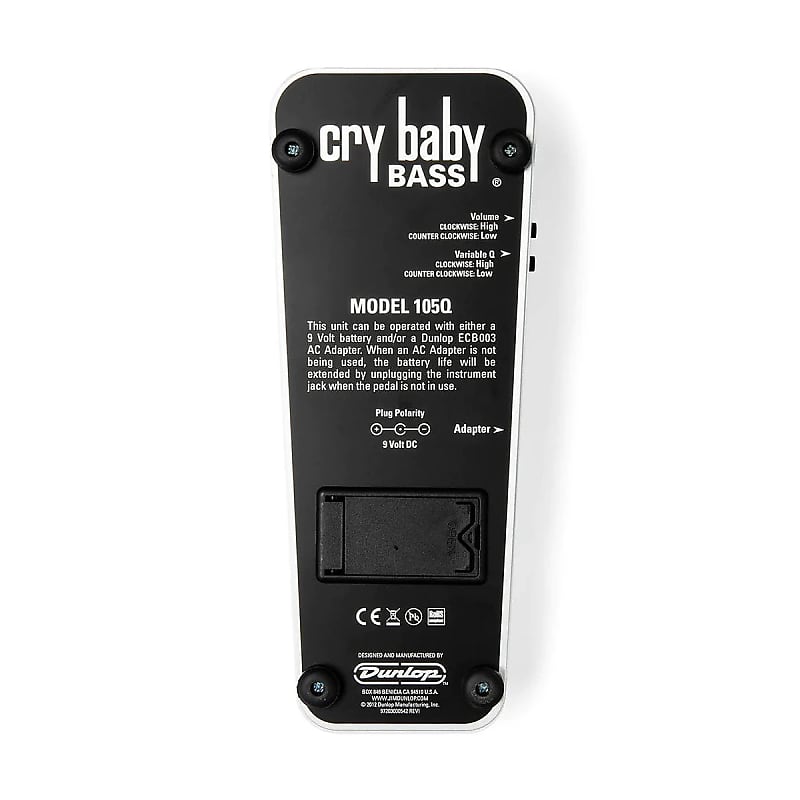 Dunlop 105Q Cry Baby Bass Wah image 4