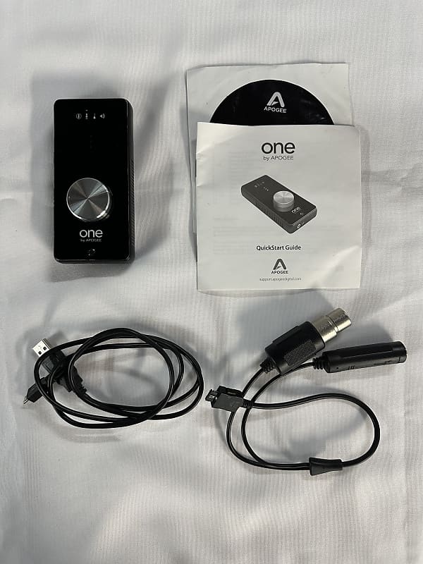 Apogee ONE 1x2 24-Bit 48kHz Portable USB Audio Interface Includes Cables, Manual and CD image 1