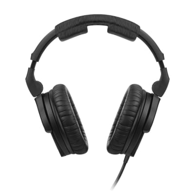 Mint Sennheiser HD 280 PRO Over Ear Headphones Black Bundle with Pig Hog PHX14-25 1/4" Headphone Extension Cable and Instrument Polishing Cloth - Studio Monitor Headphones image 4