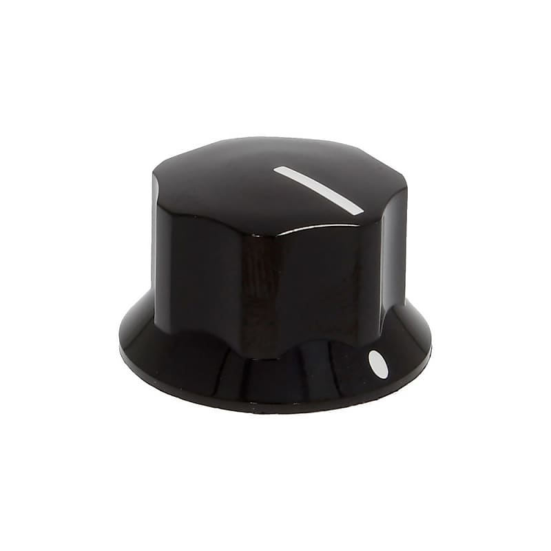 GTM Large MXR Style Pedal Knob with Set Screw (Black, 25 mm) Reverb