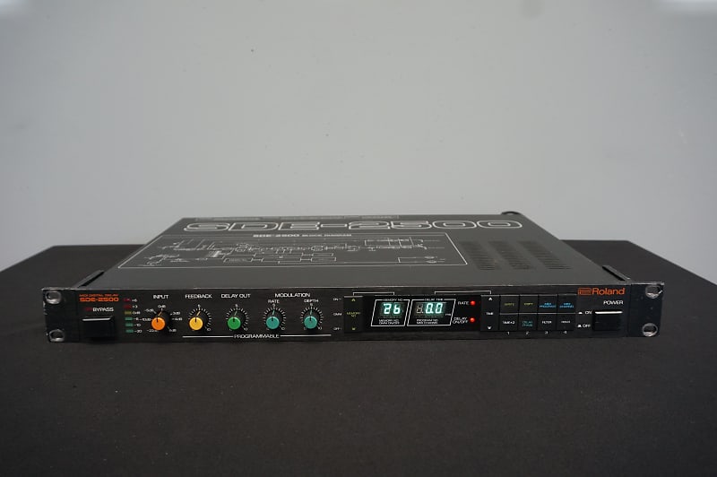 Roland MIDI Digital Delay SDE-2500 1U Rack Effects FX -100V