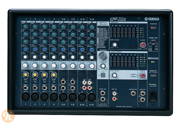 Yamaha EMX312SC 12 Channel 300-Watt Powered Analog Mixer image 1