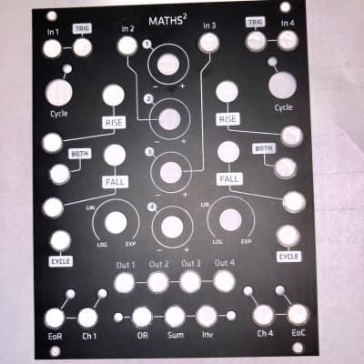 Black Grayscale panel for the Make Noise Maths v2 2 replacement image 2