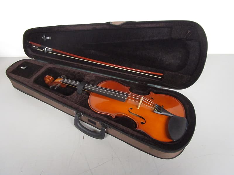 JC Music VLN-320 4/4 Violin with Case and Bow | Reverb