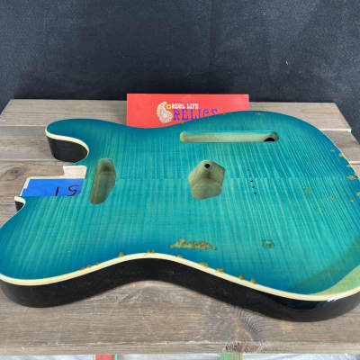 Real Life Relics Tele® Body Top Bound Aged Caribbean Blue Burst image 6