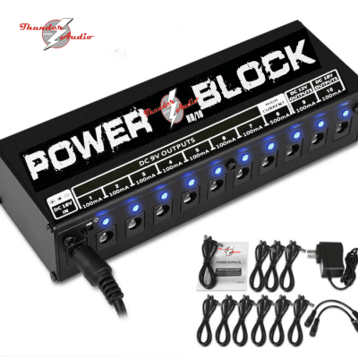 MEC Power Block HB/10 Power Supply 10 Isolated Output 9V 12V 18V Effect Pedal Power Supply image 3