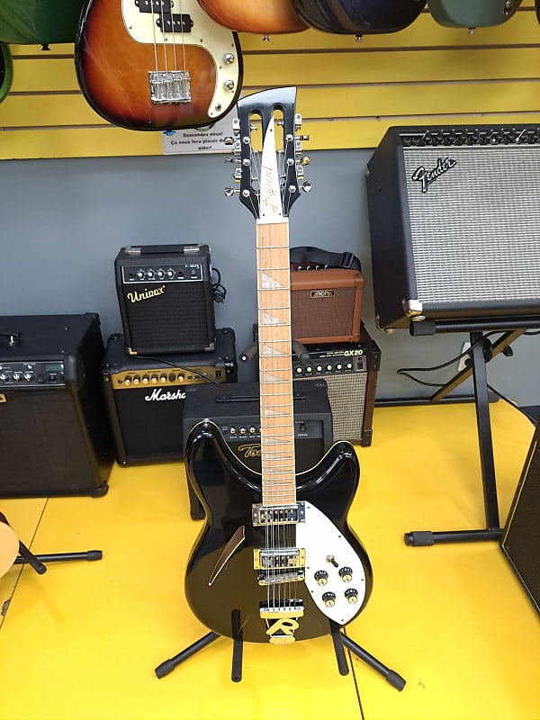 Logical (12 strings) electric guitar - Black | Reverb