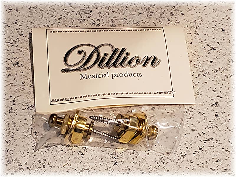 Schaller style gold strap locks. Reverb