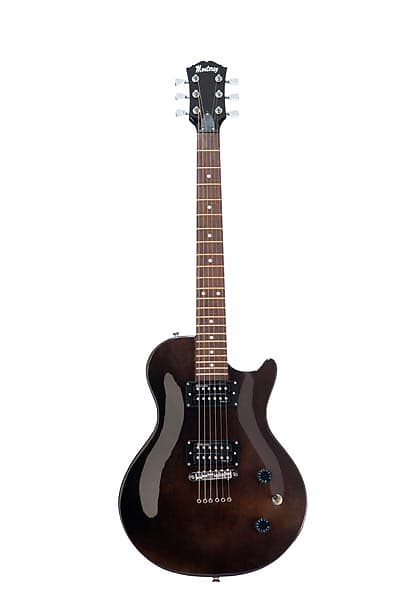 Monterey MEG-23 Electric Guitar - Transparent Black image 1