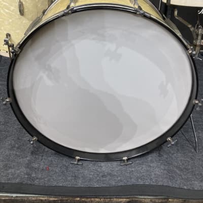 Ludwig & Ludwig Quiet Riot - Frankie Banali's "Professional" Model, Tack Tom Drum Set 13",13",16",26" (#27) AUTHENTICATED 1940s - White Avalon Pearl image 13
