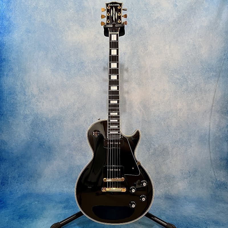 Edwards E-LP-130-CD/P Custom 2013 Black P90 Made in Japan | Reverb