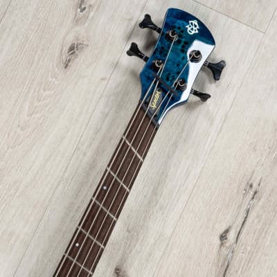Spector NS Dimension 4 Multi-Scale Bass, Wenge Fretboard, Black & Blue image 8