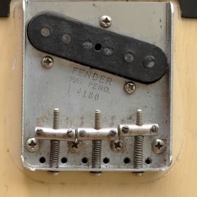 Fender Telecaster 1954, Blond, Black Pick Guard, GORGEOUS Finish, Grainy Ash Body & BENDS NOTES image 5