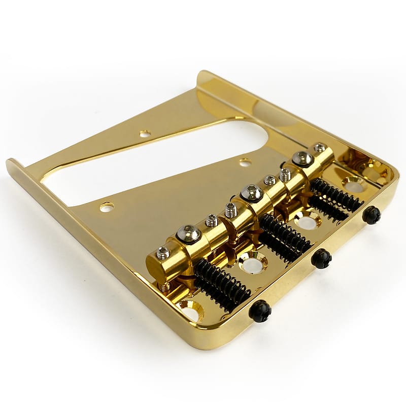 AxLabs Tele-Style String-Through Bridge | Brass Swivel | Reverb
