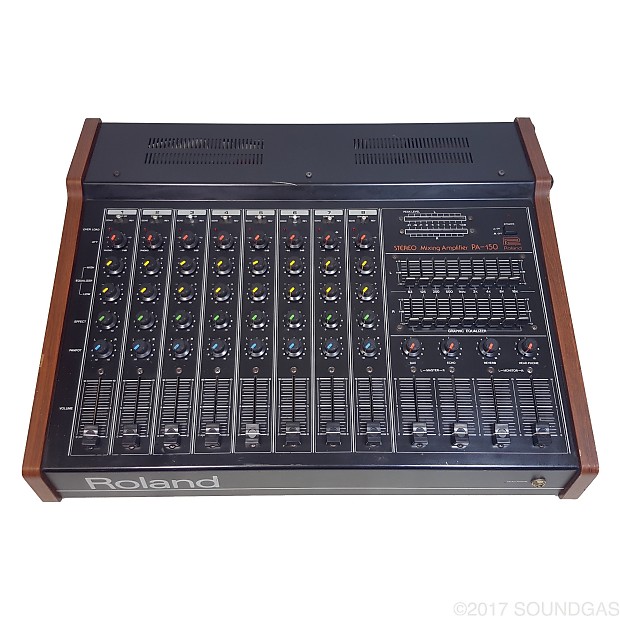 逆輸入 Stereo PA-150 Roland Mixer Great - 120v - Reverb Spring + Distribution Devices, Pa Equipment, Recording Equipment