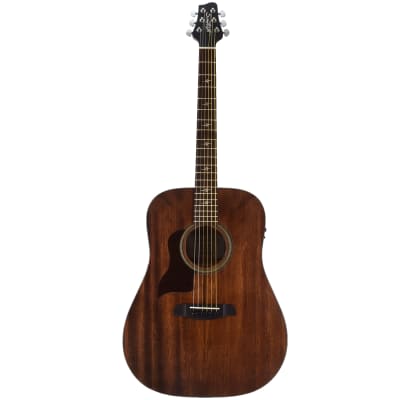 Sawtooth Mahogany Series Left-Handed Solid Mahogany Top Acoustic-Electric Dreadnought Guitar for sale