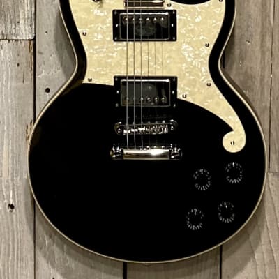 New D'Angelico Premier Atlantic Single Cutaway HH with Stoptail, Black, Support Small Biz, Buy Here! image 1