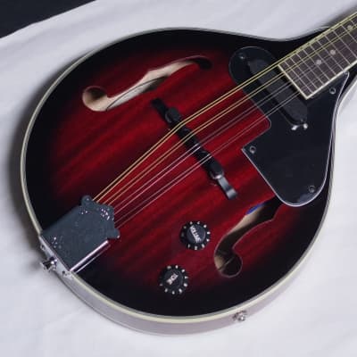 SAVANNAH SA-115-E acoustic electric A-style Mandolin NEW w/ Light Case image 4
