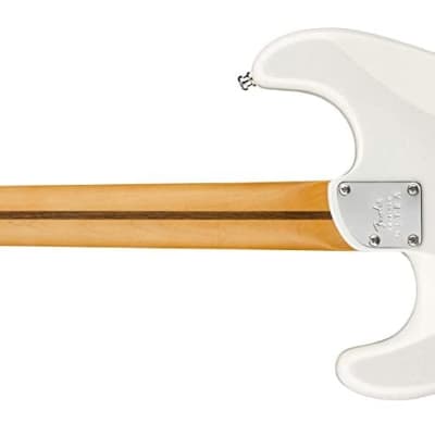 Fender American Ultra Stratocaster HSS MN Arctic Pearl w/Hardshell Case image 2