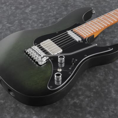 Ibanez Erick Hansel Signature 6str Electric Guitar w/Bag - Transparent Green Matte image 5