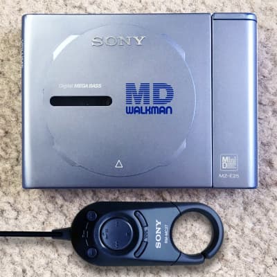 Sony MZ-E25 Walkman MiniDisc Player, Excellent Blue !! Working  !! image 1