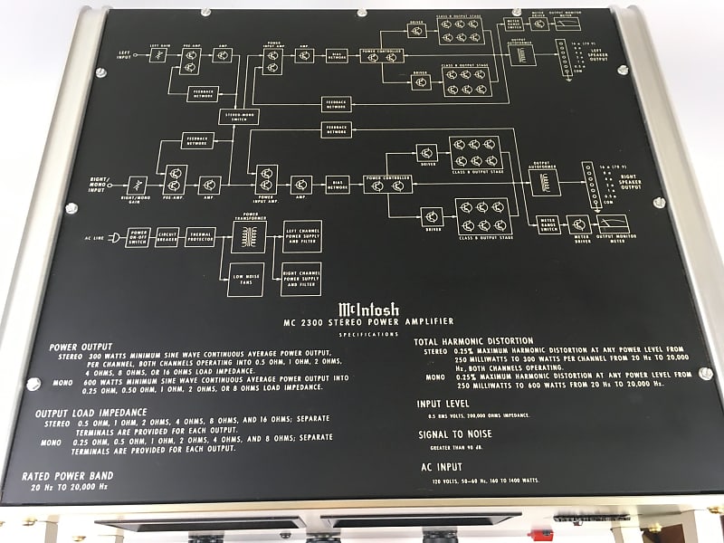 McIntosh MC2300 300-Watt Stereo Solid State Power Amplifier image 2