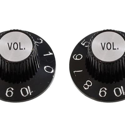 Black Witch Hat Volume Knobs - 2 Pack -  Guitar for sale