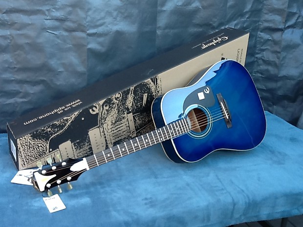 値下げ美品 Epiphone PRO-1 TL ブルー アコースティックギター 美品】Epiphone PRO-1 TL ブルー アコースティックギター - メルカリ