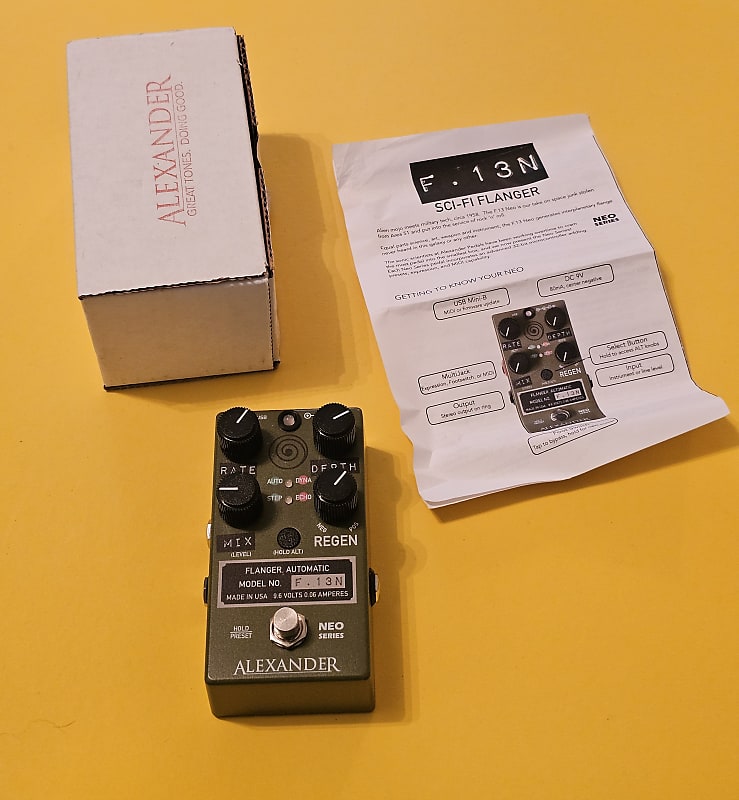 Alexander Pedals F-13 Neo Flanger 2015 - Present - Army Green image 1
