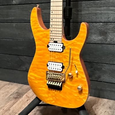 Charvel Pro-Mod DK24 HH FR M Mahogany with Quilt Maple Electric Guitar image 3