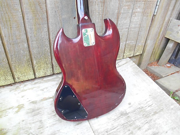 Vintage Morris SG / EB Bass Guitar. Made in Japan. Relic Vintage Morris SG / EB Bass Guitar. Made in Japan. Relic