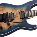 Jackson MJ Series Dinky DKRP Electric Guitar w/ Case - Transparent Blue Burst