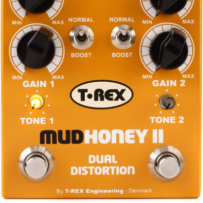 T-Rex Mudhoney II Twin-channel Distortion Pedal (3-pack) Bundle