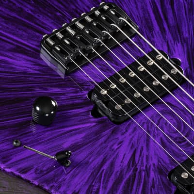 Suhr Custom Modern 7 7-String Guitar, Ebony Fretboard, Pau Ferro Neck Back, Purple Nova image 6