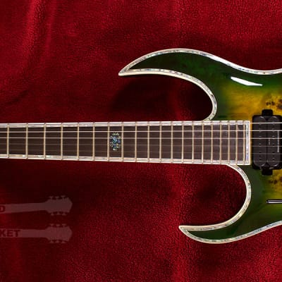 B.C. Rich Shredzilla Prophecy Exotic Archtop with Floyd Rose Left Handed Reptile Eye SZA624FRRELH image 2