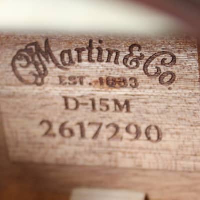 2022 Martin USA D-15M Mahogany Dreadnought Acoustic Guitar w/Case image 7