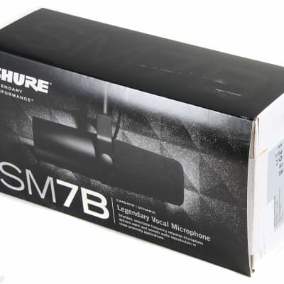Shure SM7B Dynamic Vocal Mic Bundle w/ Mic Boom Stand, Pop Filter & 20' XLR Cable image 4